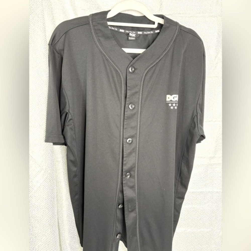 DGK Black Button-Up Men's Jersey
